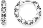 THOMAS SABO Damen Ohrringe Creolen Totenk&ouml;pfe 925 Sterling Silber CR619-637-21