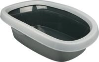 Trixie 40121 Katzentoilette Carlo, mit Rand, Gr. 2: 38 &times; 17 &times; 58 cm,