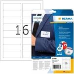 HERMA 4588 Namensetiketten abl&ouml;sbar, 10 Blatt, 88,9 x 33,8 mm, 16 pro A4...