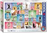 Yoga Dogs, Eurographics 1000 Teile Puzzle, 48 x 68 cm