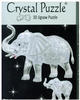Crystal Puzzle 3D Elefantenpaar 46 Teile