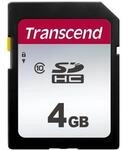 Transcend SDHC 300S Speicherkarte 4 GB | Klasse 10, Bis zu 20 MB/s Lesen, Ideal f&uuml;r