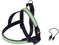 Nobby Norwegergeschirr Flash MESH, gr&uuml;n S: L: 50-65 cm + 48 cm, B: 25 mm, 1 St&uuml;ck