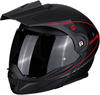 Scorpion Unisex – Erwachsene NC Motorrad Helm, Schwarz/Rot, S