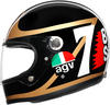 AGV Herren X3000 Barry Sheene Integralhelm Motorrad Helm, schwarz/Gold, L