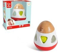 Hape Rassel mit Glocke, Greifling & Motorikspielzeug, Babyspielzeug aus Holz,...