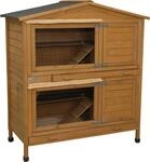 Kerbl Pet Nagerhaus Appartement Pro, 118x61x130 cm, Stall, Holz mit Holzschutzfarbe