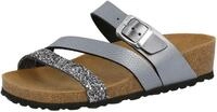 Lico NATURAL GLITTER Damen Pantoletten, Anthrazit, 36 EU