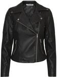 NOISY MAY NMRebel PU Jacket Frauen Kunstlederjacke schwarz XS