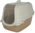 Kerbl Pet Katzentoilette Minka, Taupe/wei&szlig;, 57x39x41 cm, Katzenklo, Kunststoff,