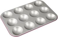 Zenker 7482 creative studio Mini-Amerikaner-Backblech f&uuml;r 12 Florentiner, rosa...