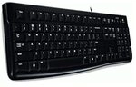 Logitech K120 Kabelgebundene Tastatur f&uuml;r Windows | US QWERTY-Layout - Schwarz