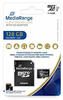 MediaRange micro SDXC Speicherkarte mit SD Adapter 128GB - Geschwindigkeit...