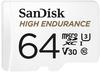 SanDisk High Endurance microSDXC Speicherkarte 64 GB + Adapter (Für Dash-Cams...