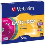 Verbatim DVD+RW 4,7 GB - 4-fache Brenngeschwindigkeit - hohe Lebensdauer -
