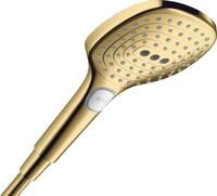 hansgrohe Duschkopf Raindance Select E, Handbrause 120mm, 3 Strahlarten, Polished