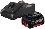 Bosch Professional 18V System Akku Starter-Set: 1x GBA 18V 4.0Ah Akku +