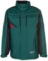 Planam 2305040 Highline Winterjacke, Gr&uuml;n/Schwarz/Rot, Gr&ouml;&szlig;e XS