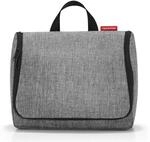 reisenthel toiletbag XL Twist Silver - praktischer Kulturbeutel mit Haken,