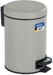 WENKO Kosmetikeimer 3 Liter, Stahl, herausnehmbarer Inneneimer mit M&uuml;llbeutelhalter,