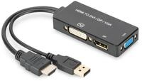 Assmann Videokonverter HDMI DVI DisplayPort VGA Schwarz