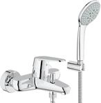 Grohe Eurodisc C Einhand-Wannenbatterie mit passendem Handbrause-Wandhalterset