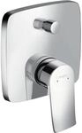 hansgrohe Metris Unterputz Wannenarmatur, f&uuml;r 2 Funktionen, Chrom