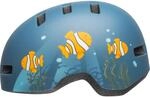 BELL Unisex Jugend Lil Ripper Fahrradhelme, Matte Gray/Blue Fish, Einheitsgr&ouml;&szlig;e