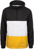 Urban Classics Herren Color Block Pullover, Blk/Chromeyellow/Wht, M EU