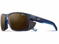 Julbo Unisex Shield Sonnenbrille, Blau/Orange, Einheitsgröße