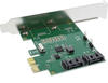 InLine 76696C Schnittstellenkarte, 2-fach SATA 6Gb/s, x1 PCIe 2.0, RAID...