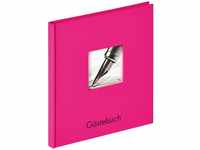 walther design Gästebuch pink 23 x 25 cm mit Cover-Ausstanzung und Prägung,...