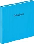 walther design G&auml;stebuch oceanblau 26 x 25 cm mit Pr&auml;gung und Spiralbindung, Fun