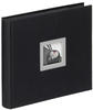 walther design Fotoalbum schwarz 26 x 26 cm Leinen mit Cover-Ausstanzung, Black...