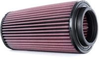 K&N E-2011 Waschbarer und wiederverwendbarer KFZ Tauschluftfilter, Rot