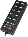 LogiLink UA0126 - USB 2.0 Hub, 13-Port mit EIN/AUS Schalter