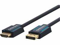 Clicktronic Aktives DisplayPort auf HDMI Adapterkabel, hochauflösende