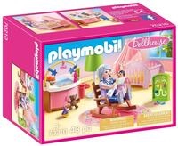 PLAYMOBIL Dollhouse 70210 Babyzimmer mit Babybett und Figuren, ab 4 Jahren