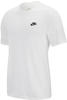 Nike Herren T-Shirt Sportswear Club, White/Black, M