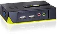LevelOne,590221,KVM-0221 AA82-Port USBKVM-Switch mit Audio