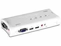 TRENDnet TK-409K 4-Port USB KVM Switch und Kabel Kit mit Audio (Verwalten von 4