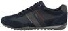 Geox Herren U Wells C Sneaker, Navy Dk Burgundy, 45 EU