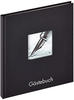 walther design Gästebuch schwarz 23 x 25 cm mit Cover-Ausstanzung und...