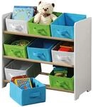 Kesper | Aufbewahrungsregal mit 9 Textilboxen, 65 x 30 x 60 cm | 1771613