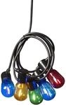 Konstsmide LED Biergartenkette, bunt, 20 bunte Birnen / 40 warm wei&szlig;e Dioden,...