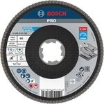 Bosch 1x PRO Metal X571 F&auml;cherschleifscheibe, abgewinkelte Ausf&uuml;hrung f&uuml;r X-Lock