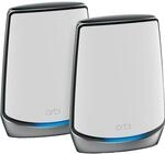 NETGEAR Orbi WiFi 6 Mesh WLAN System RBK852 (WiFi 6 Router + Satellit Repeater,