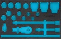 Hazet 2K-Weichschaum-Einlage f&uuml;r Werkstatt, 1 St&uuml;ck, 163-406L, Mehrfarbig