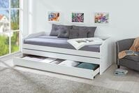 Inter Link - Funktionsbett - Stauraumbett - Bett mit Schubladen - Kiefer...