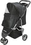 TRIXIE Buggy f&uuml;r Hunde, 47 &times; 100 &times; 80 CM, 4,6 kg - extra leicht, schwarz, bis 11